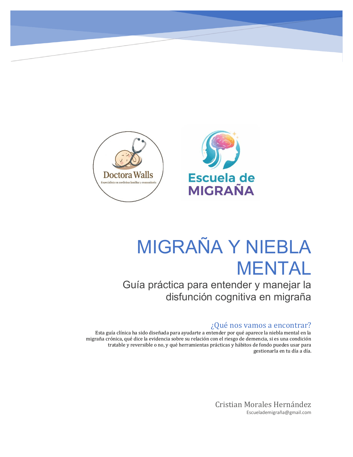 Portada de la guía Migraña y niebla mental