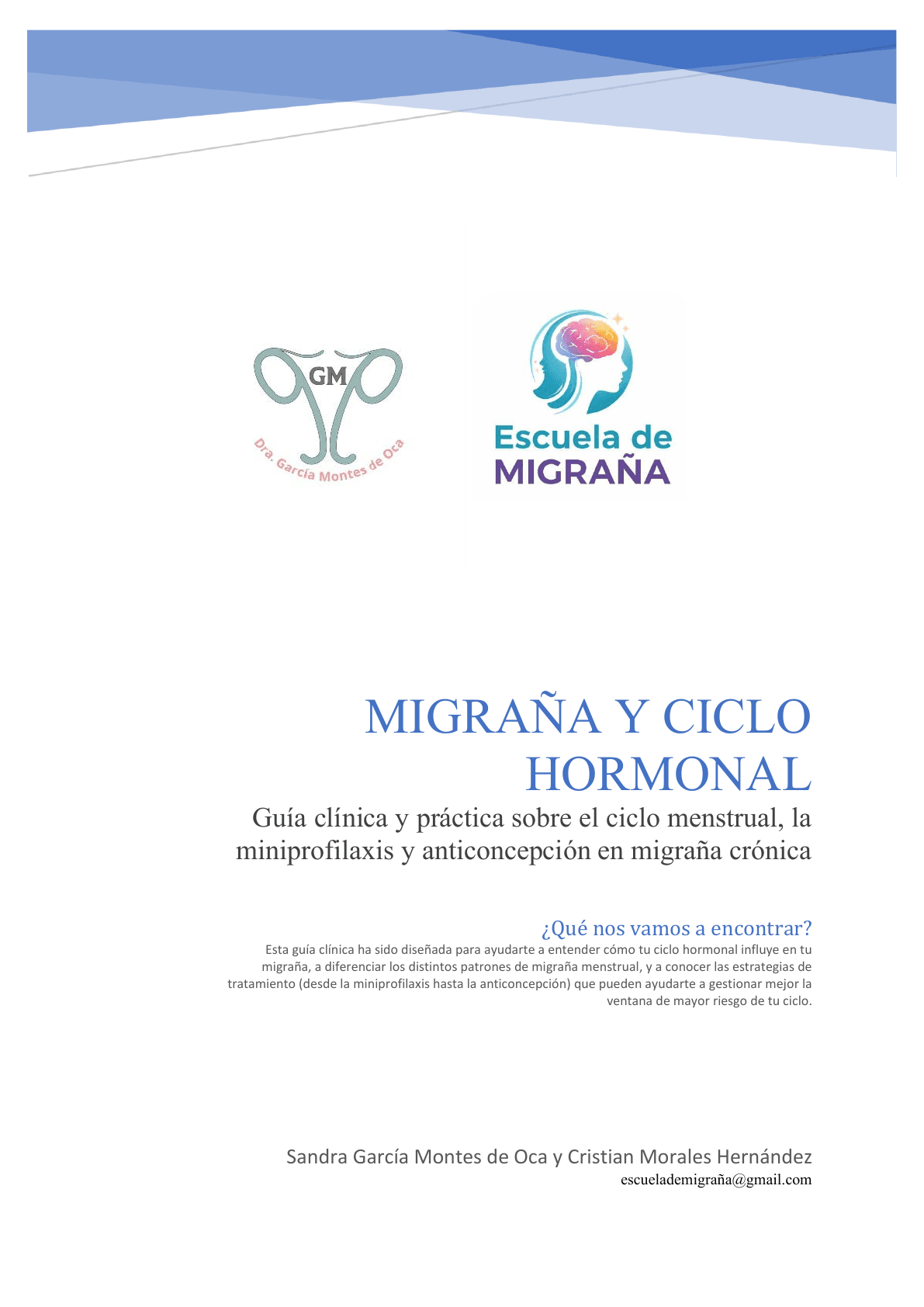 Portada de la guía Migraña y ciclo hormonal