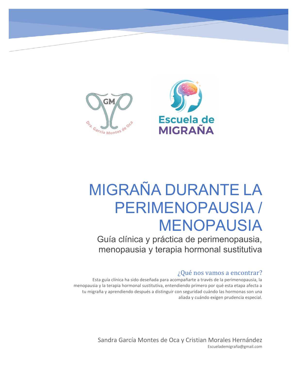 Portada de la guía Migraña y perimenopausia, menopausia y THS